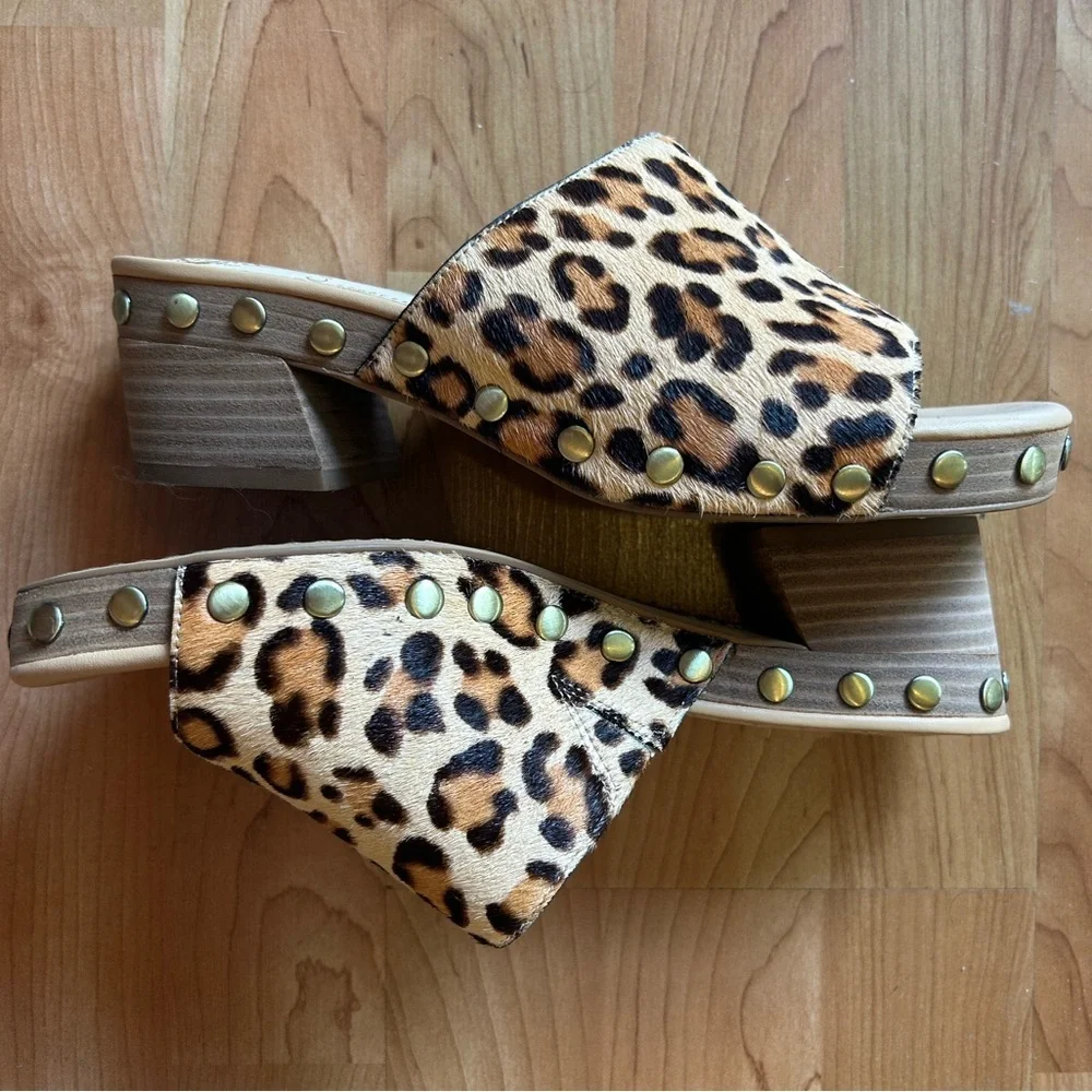 Stitch Fix Vince Camuto Haniya studded mule in leopard , Size 7.5 - Picture 3 of 5